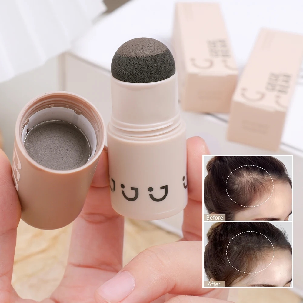 1 stücke Haaransatz Concealer Stick Kontrolle Haarwurzel Rand Schwärzung sofort vertuschen graues weißes Haar natürlichen Kräuter Concealer Bleistift