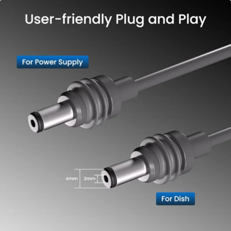 D To D Extension Cable for StarLink Space-x Mini D UL Certified Waterproof 3/5/15m For StarlinkSPX MINI DC 18AWG Cable