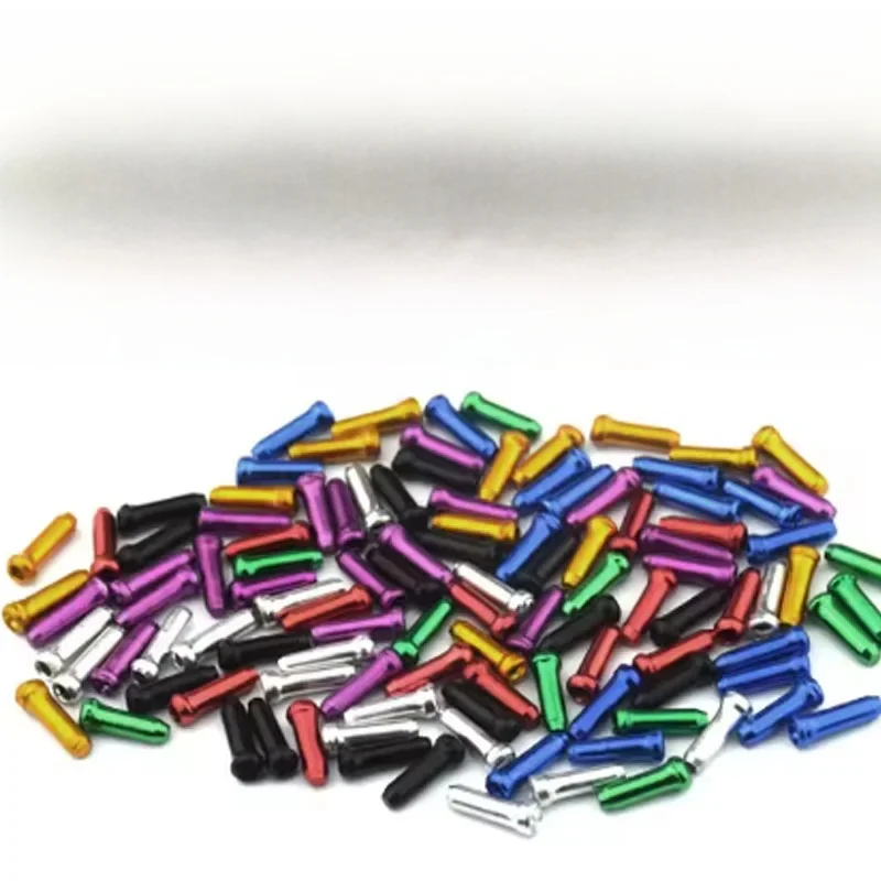 AliExpress NONE 50Pcs Bike Inner Cable End Caps Alloy Road Mountain Bikes Brake Tips Shift Cable End Crimps