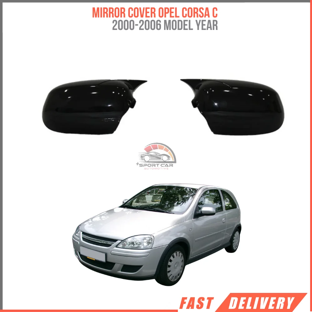 

For Mirror cover car accessions Opel Corsa C 2000-2006 OPC GTC 1.7 DTI piano black affordable price high quality fast shipping