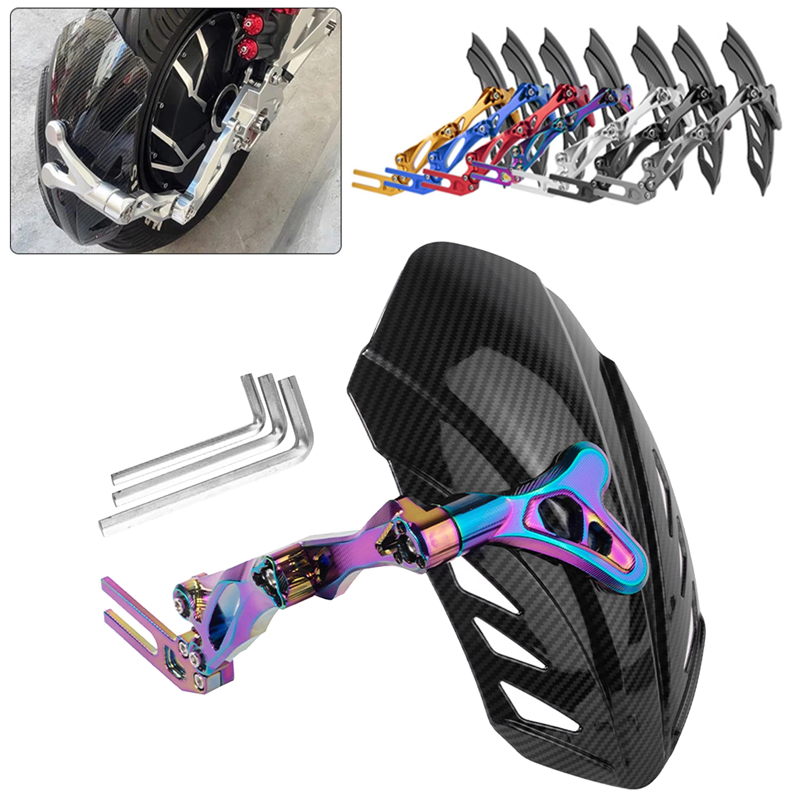 Motorcycle Rear Mudguard for N1S U+b M2 NGT Motorbikes Accessories Durable Premium motorcycle Rear fender splash guard cover