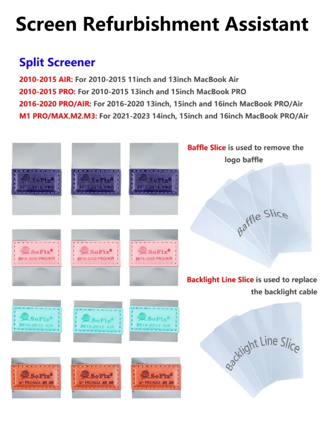 S-F401 For McBook Pro/Air LCD Screen Disassembly Tool Remove Logo Baffle Separate Iron Bars And Replace The Backlight Line