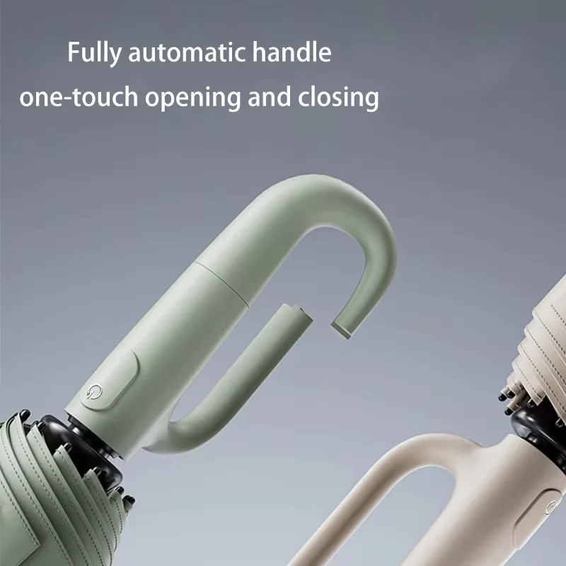 هذه المظلة الأوتوماتيكية بالكامل مناسبة للأيام المشمسة والممطرة سهلة الحمل وتوفر حماية من الأشعة فوق البنفسجية