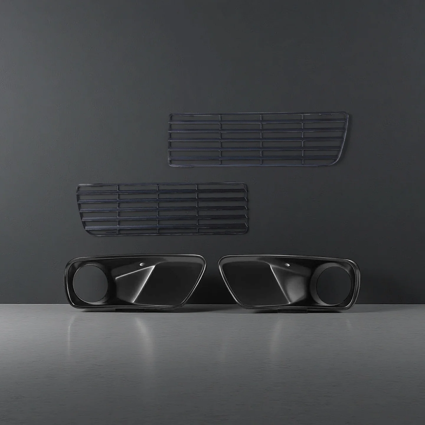 

4 Pcs Set Lower Air Intake Duct Bumper Reflector Grille for VW MK3 Golf GTI VR6 EURO Bumper - Auto Accessory