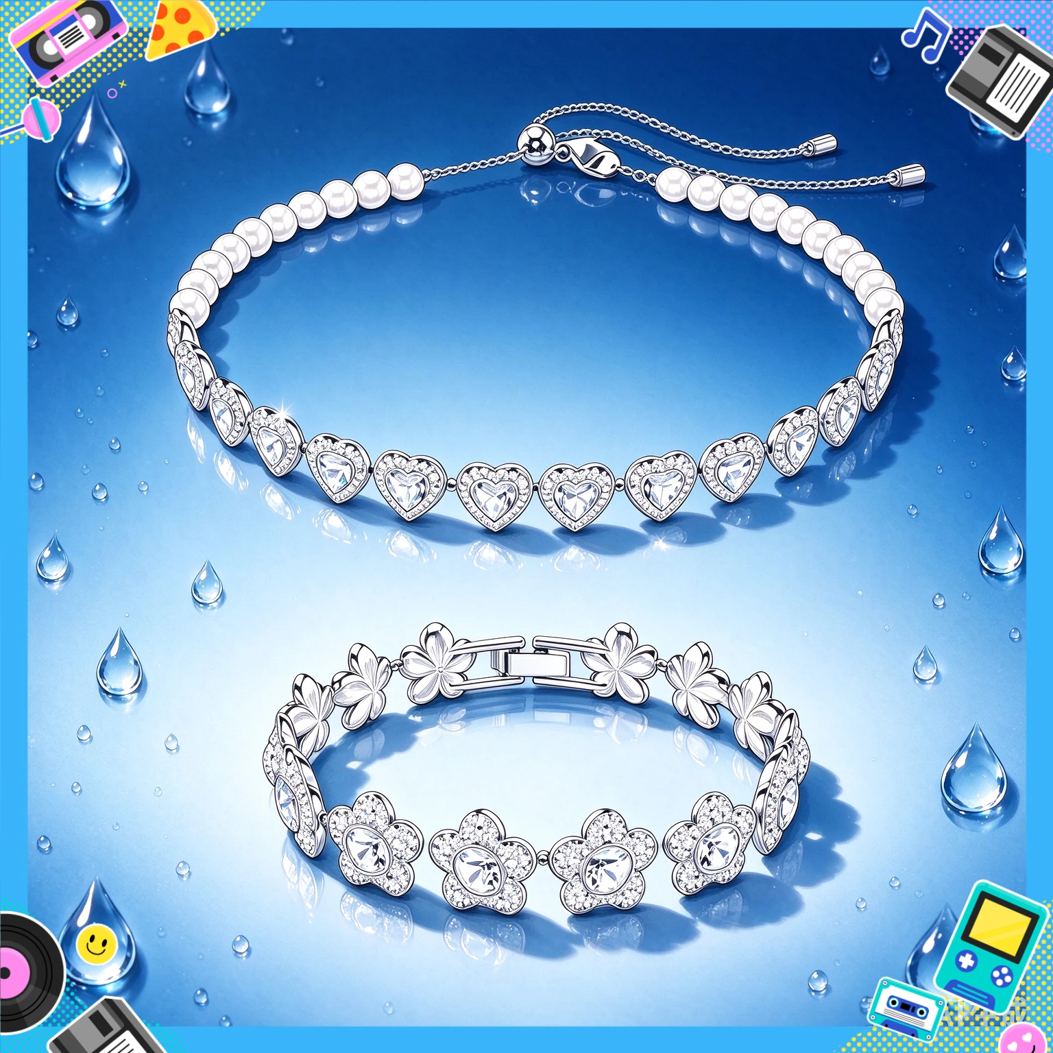 Top Selling 2026 Original New Product Shining High Quality Round Heart Crystal Necklace Women's Luxury Festival Gift
