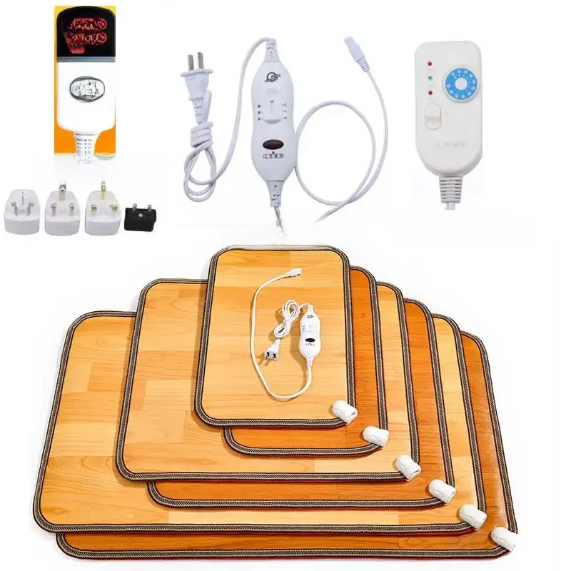 Multiple sizes Electric Heating Pad 220V Thermal Foot Feet Warmer Heated Floor Carpet Mat Pad Home Office Warm Feet