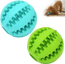 Puppy Teething Chew Clean Toy Balls Interactive Dog Treat Dispensing Ball Rubber Small Pet Enrichment Brain Stimulating Games