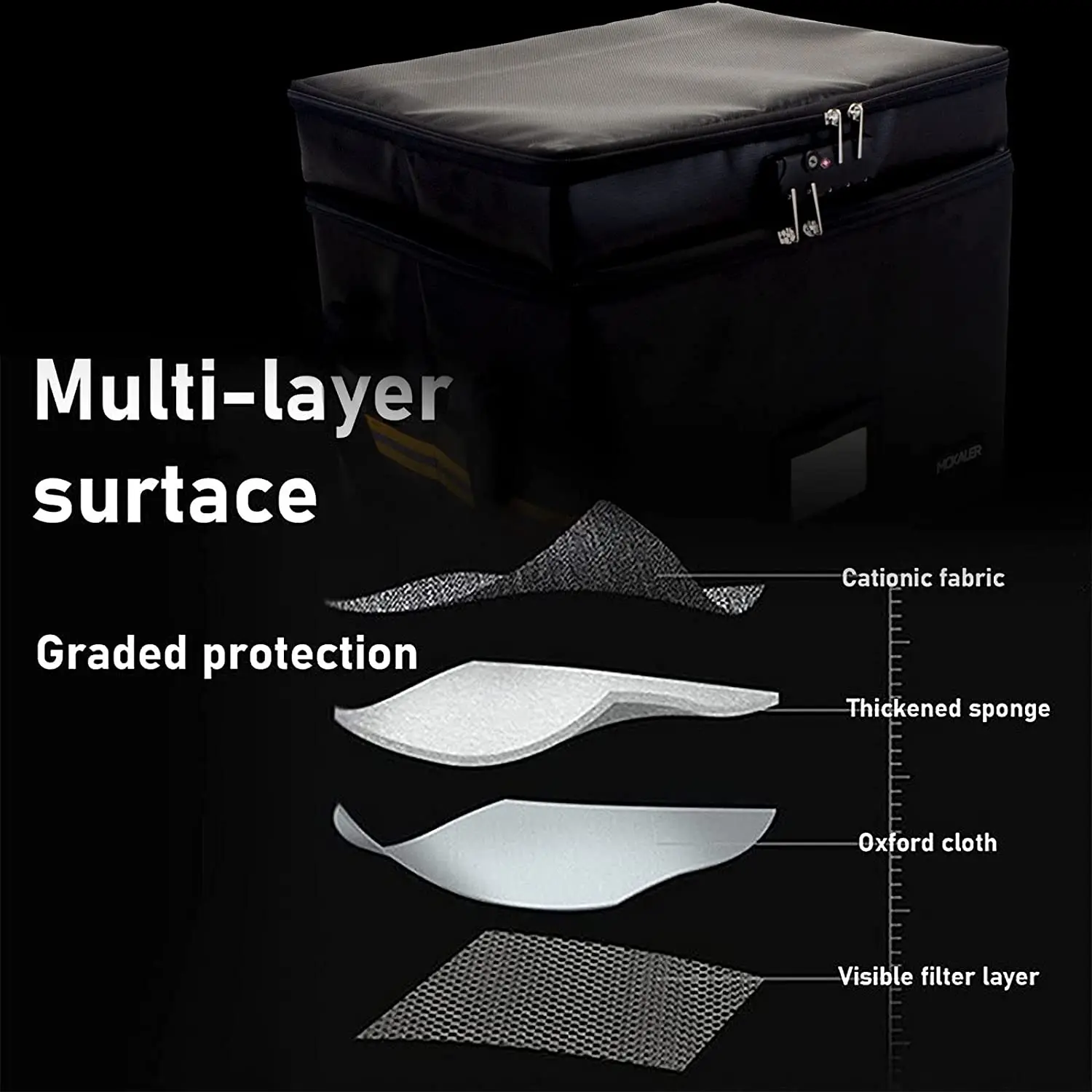 Samerd Locking Fireproof Document Organizer – Portable File Storage Box with Secure Handle for Office Use