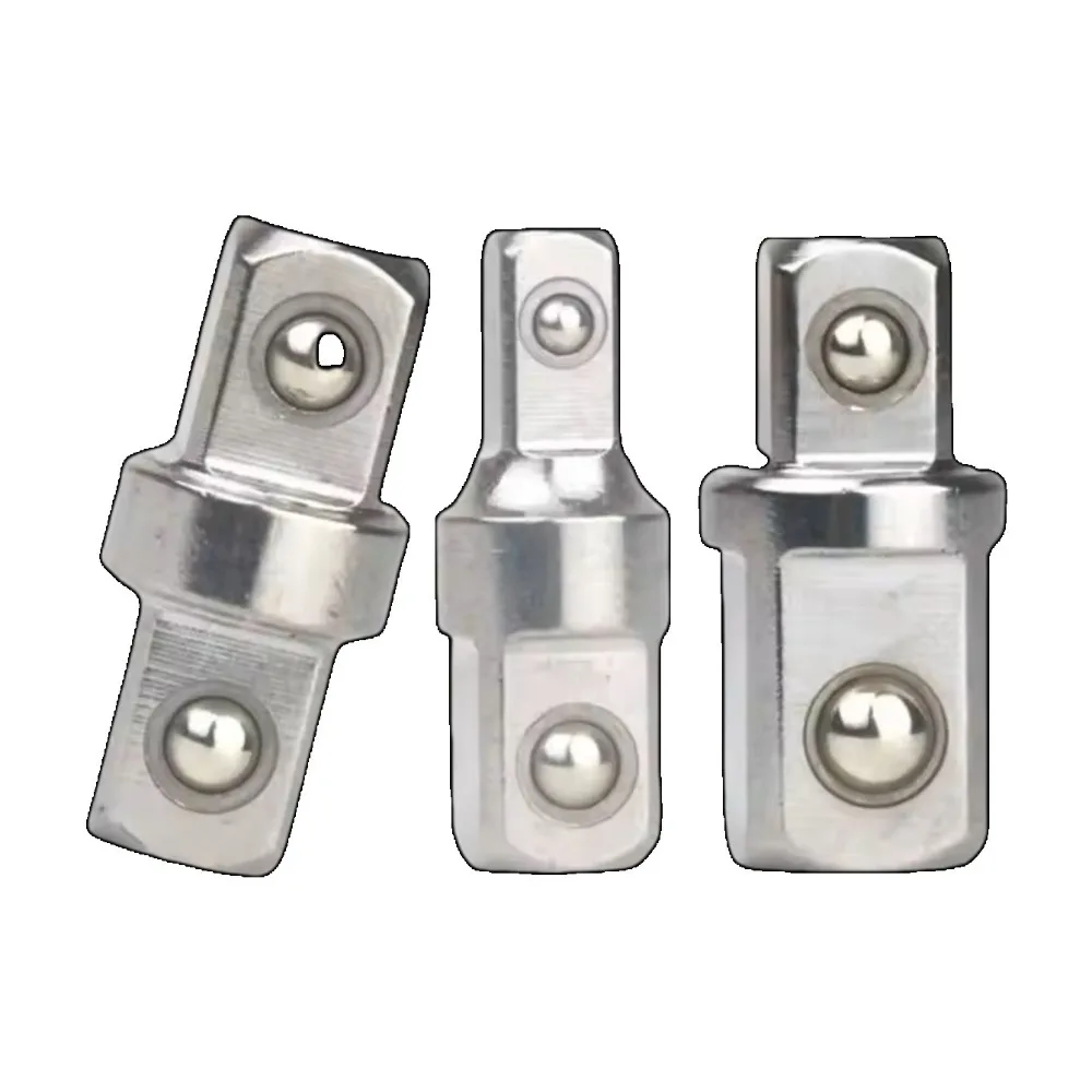 1/3Pcs 1/4 3/8 1/2 inch double-sided head socket adapter impact drive ratchet wrench socket adapter repair hand tool