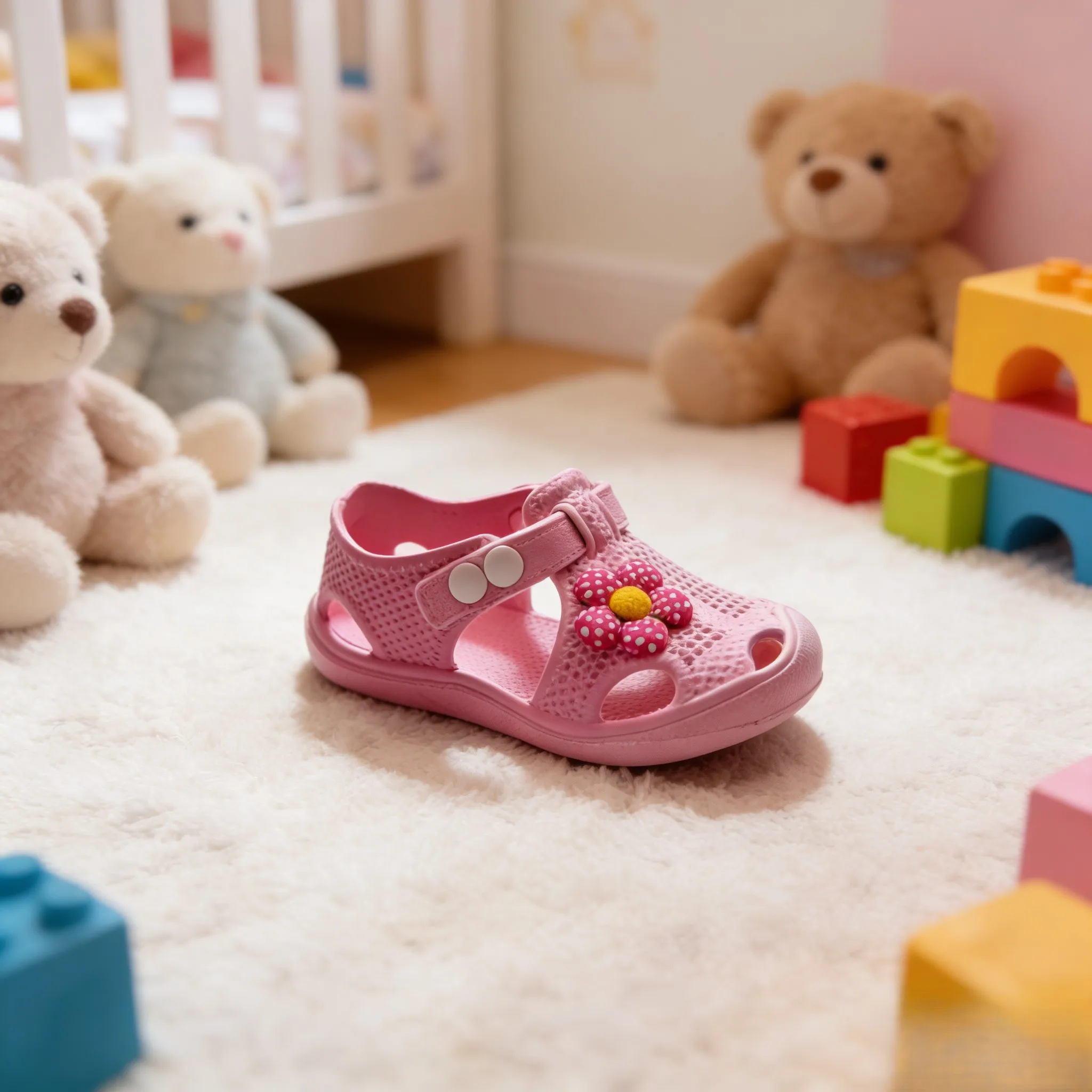 รองเท้าแตะสำหรับเด็กผู้หญิงเหมาะสำหรับสวมใส่ในทุกฤดูกาล ขนาดเล็กและน้ำหนักเบา