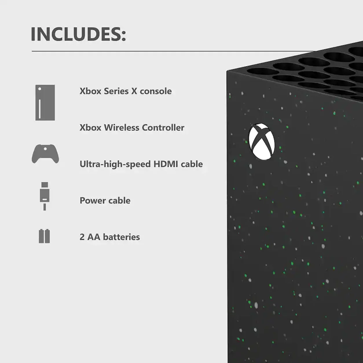Microsoft Xbox Series X 2TB Gaming Console, 4K UHD Blu-Ray, High Speed SSD, Wireless Gaming Controller, Galaxy Black Special Edition