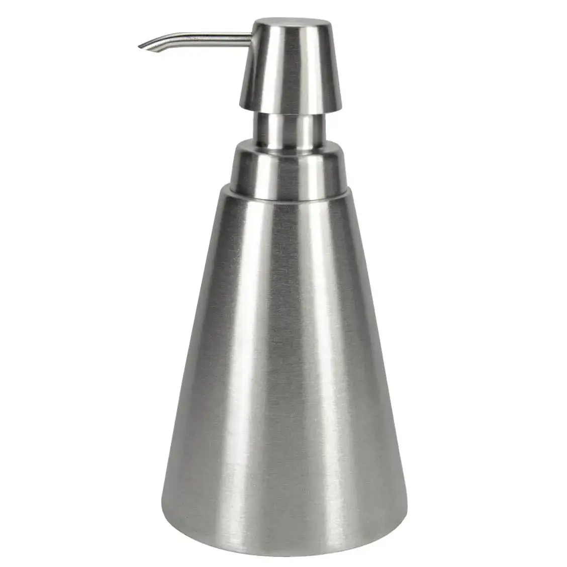 Stainless steel Jocca soap dispenser. Portable dispenser. Elegant liquid lotion. Hand pump ideal for kitchen and bathroom. Refillable bottle for shampoo, conditioner, hands or dishes.