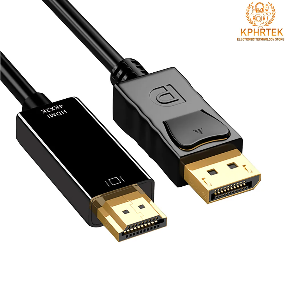 

20 PCs DP to HDMI cable 1.8 meters 4k/1080P converter HD connection cable projector computer connected to large screen