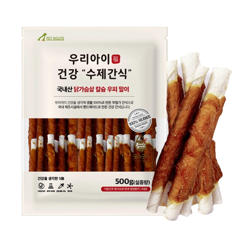 (KOREA) PETROUTE DOG SUSPICKS OTHER CHILDREN HUST CHICKEN BREET CHICKEN BREAT CALCUY FEE 500g