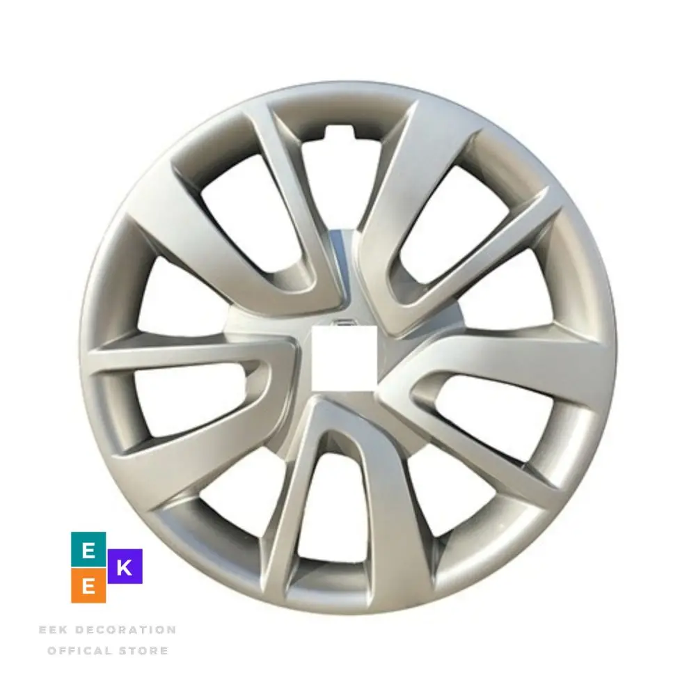 Auto Caps for Wheels Caps Wheel with 14 Inch 15 Inch Hubcap 16 Inch 4 Pieces + Emblem Silver Color Abs plastic A++