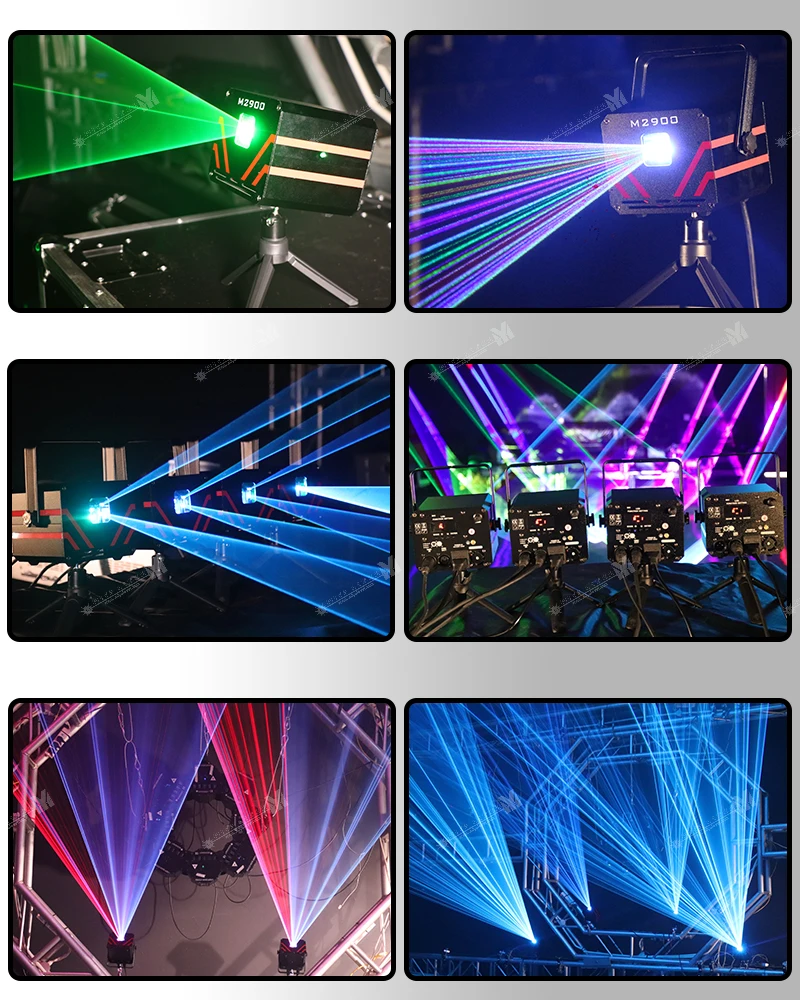 MY Laser Mini Portable Laser Show App Пульт дистанционного управления 2 Вт DMX полноцветные лазерные лампы