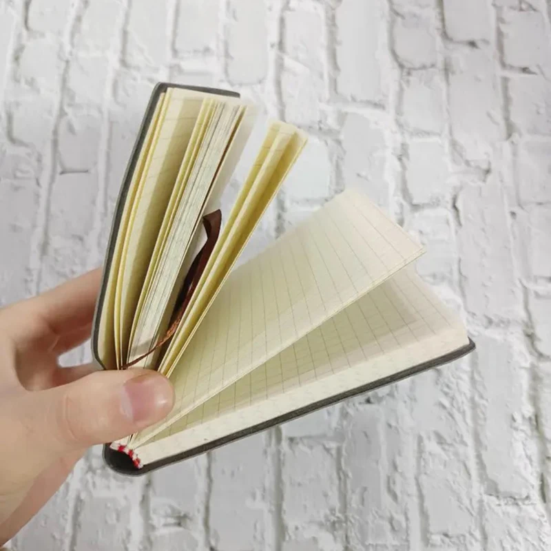Quadratisches Notizbuch und Tagebuch, Mini-Notizblock, Tagebuch, Agenda, Planer mit liniertem/Raster/blankem Briefpapier für den Schulanfang, Bürobedarf – Detail 9