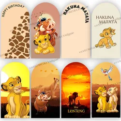 The Lion King Party Arch Backdrop Hakuna Matata Boy Birthday Background Decorations Cover Yellow Simba Baby Shower Banner Props