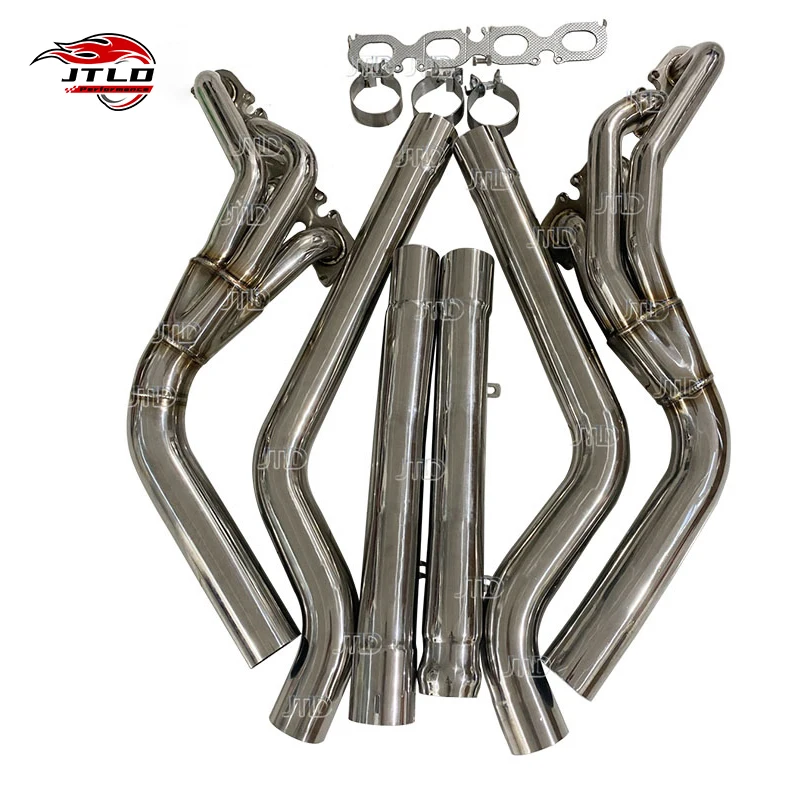 JTLD Stainless Steel Performance Downpipe Exhaust Header Manifold for Mercedes Benz W204 C63 AMG