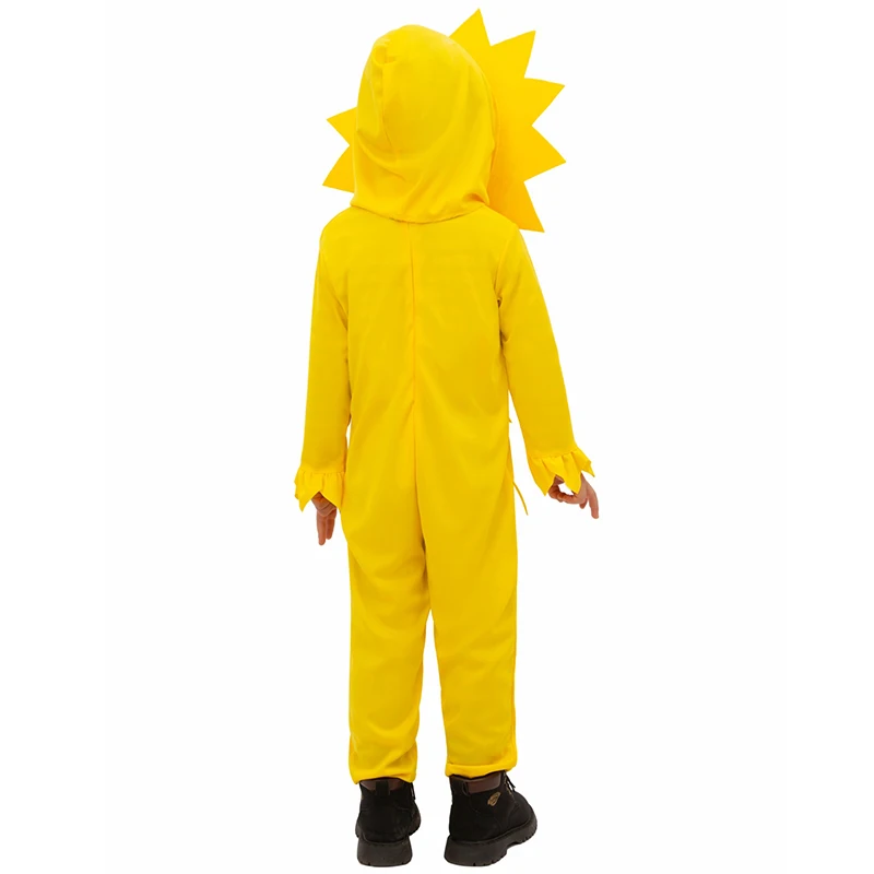 Unisex Cute Boy Plant Halloween Cosplay Girl girasole Fancy Dress Up Child Sun And Flower Costume