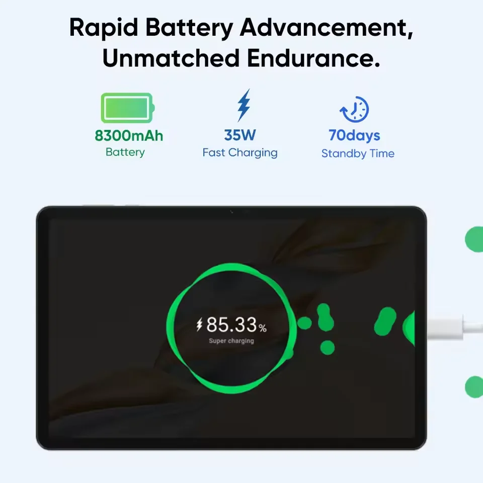 النسخة الأوروبية HONOR Pad X9A 11.5 "120 هرتز 2.5 كيلو عرض كامل سنابدراجون 685 جسم معدني نحيف تابلت واي فاي بطارية 8300 مللي أمبير في الساعة #6