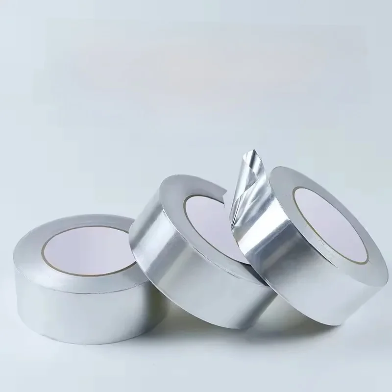 1 rouleau de ruban d'aluminium résistant aux hautes températures, imperméable et résistant à l'huile, arranget résistant au soleil, peut être cassé par Han