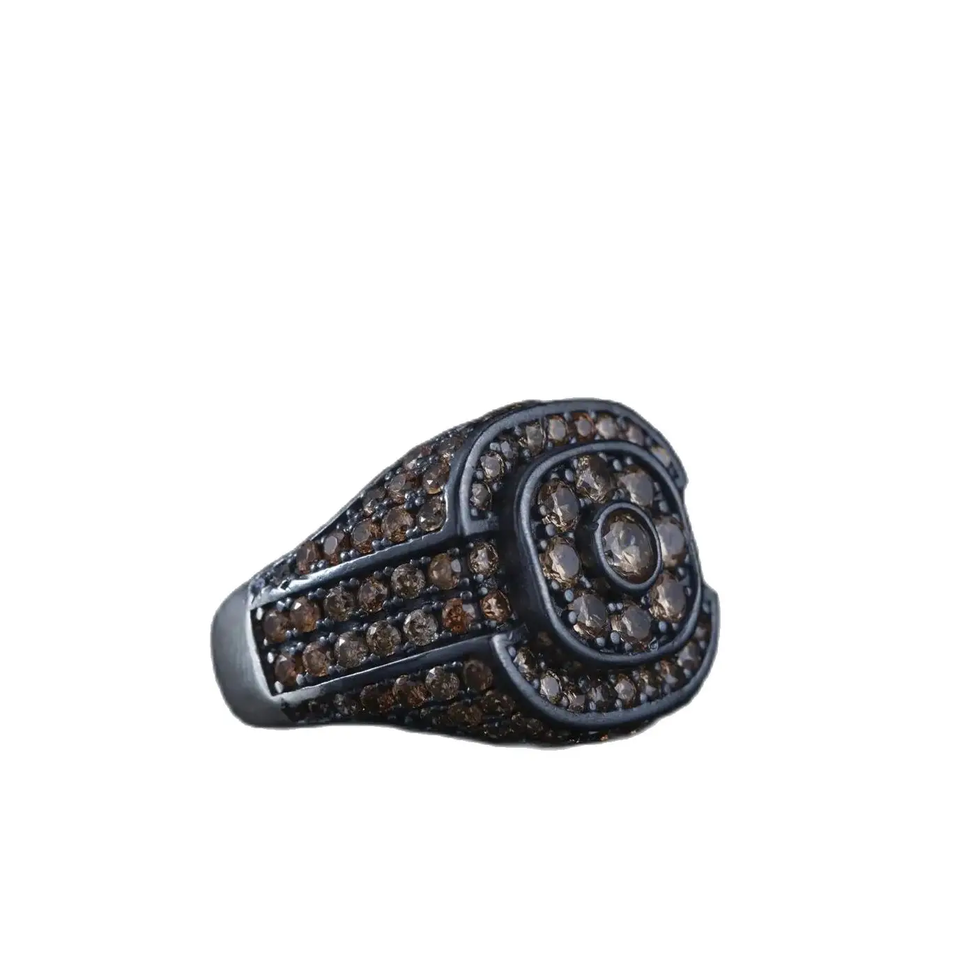 

925 Sterling Silver Ring Handmade Adjustable Embellished With Qarnet Stone Produced by Hand Work of Turkish Masters