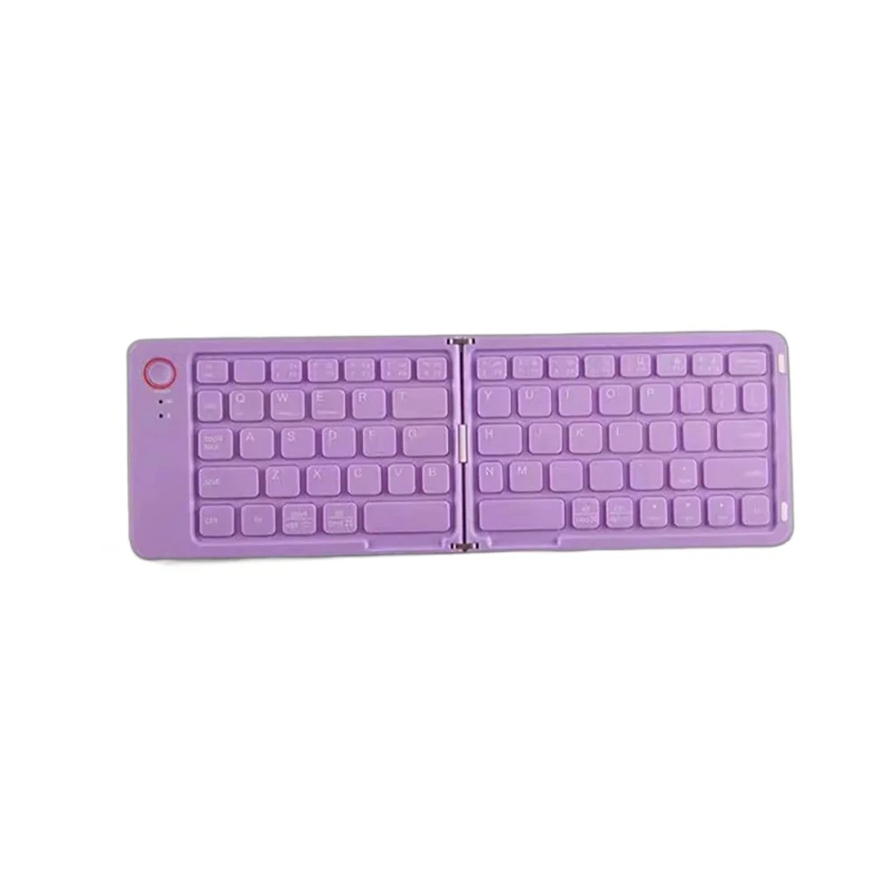 Faltbare Tastatur, kabellose Bluetooth-Tastatur, wiederaufladbar, faltbar, tragbare Tastaturen für PC, Mac, Smartphone, Windows, iOS, Android
