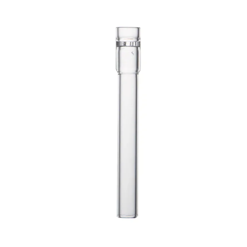 1Pc 110mm(4.33inches) Bent Curved/Straight Glass Tube Stem Tobacco Glass Pipe With 4 Holes Filter