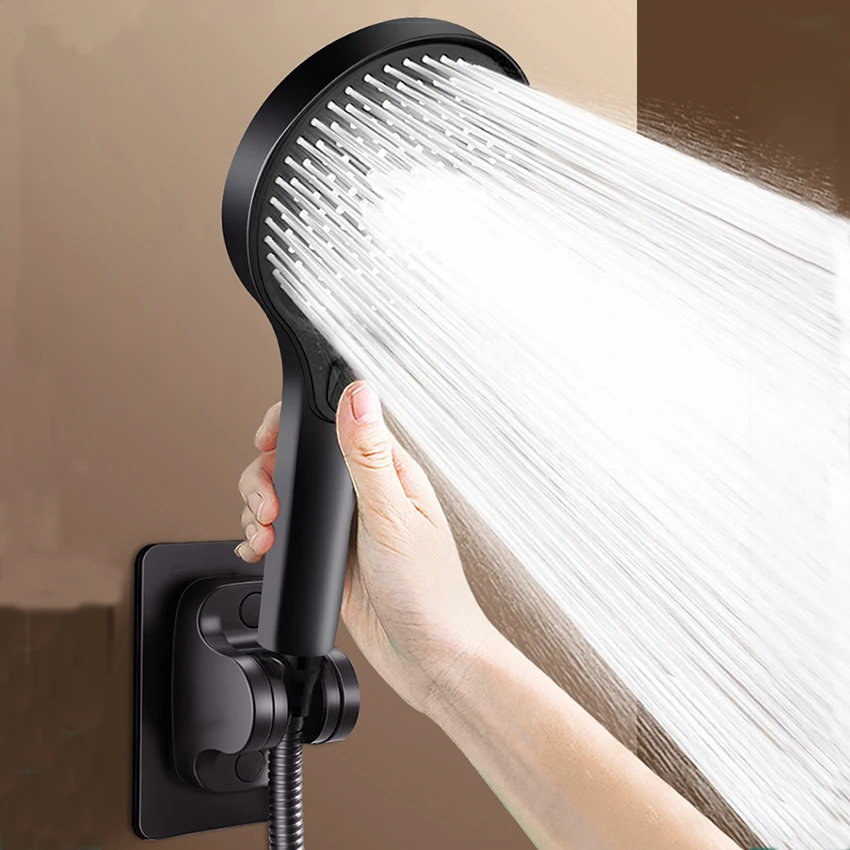 

13CM Big Panel Large Flow Shower Head 3 Modes Adjustable High Pressure Water-saving Shower Mixer Nozzles Bathroom Accessories