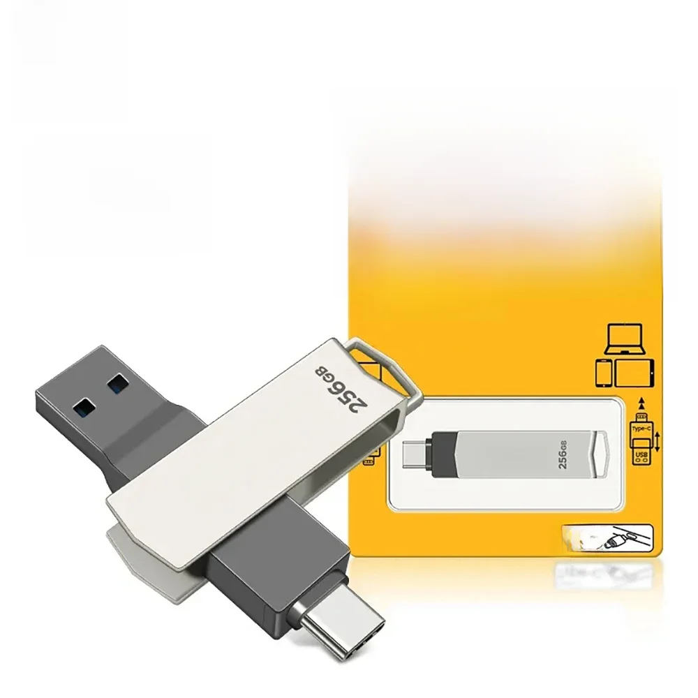 KODAK-USB Type C Flash Drive, Pendrive de alta velocidade, Memory Stick duplo para Smartphone,