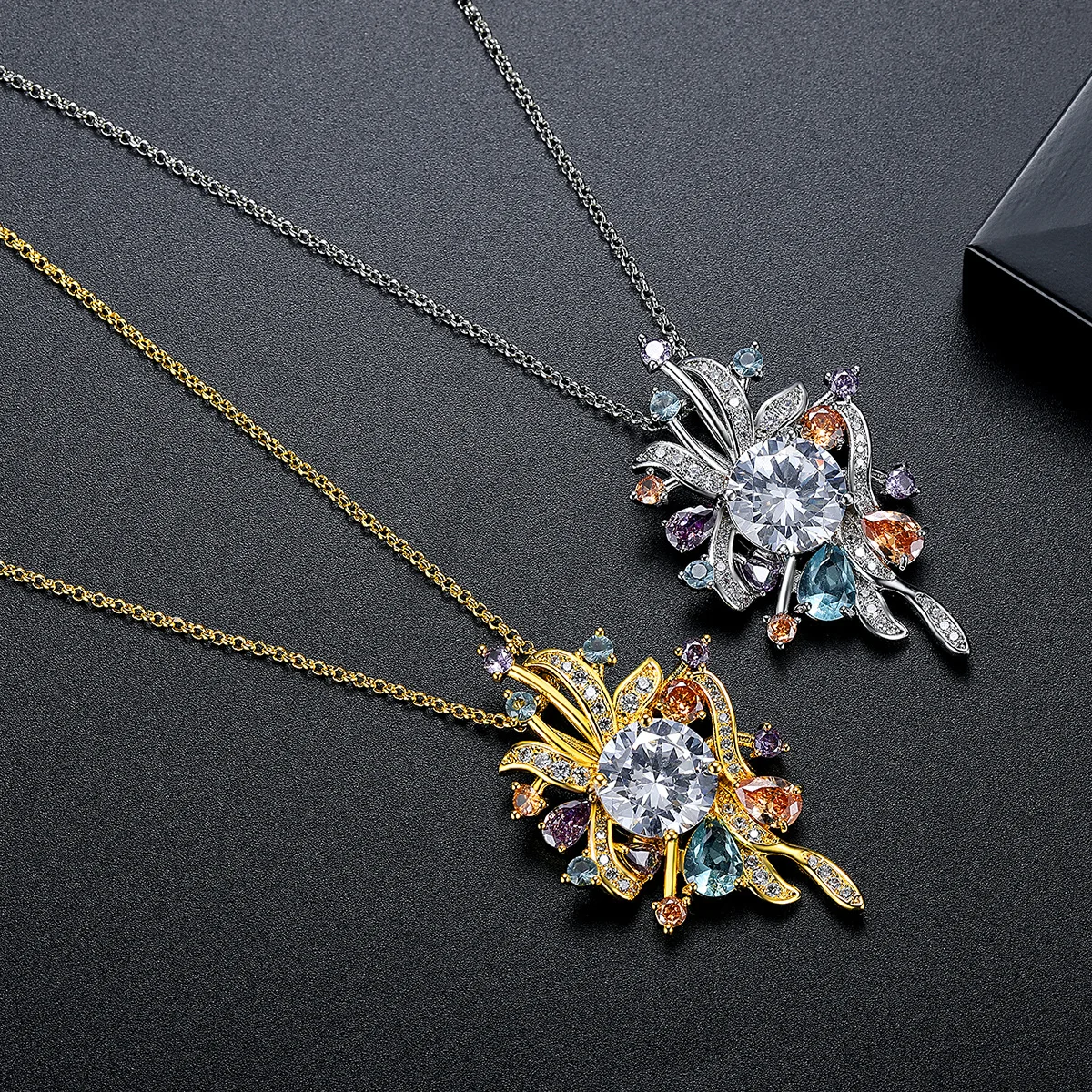 Fxlry Damski Naszyjnik z Cyrko – Women Accessories Bouquet recenzja i cena