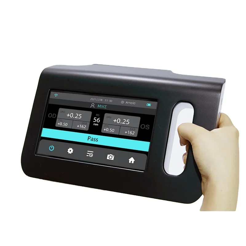 Handheld Auto Refractor Portable Refractometer Ophthalmic Vision Screener Equipment for Accurate Prescription Reading