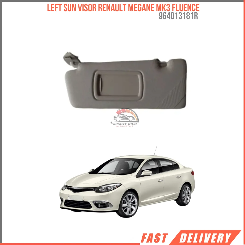 For Left sun visor Renault Megane Mk3 Fluence 2009-2016 (with mirror) Oem 964013181R high quality fast shipping