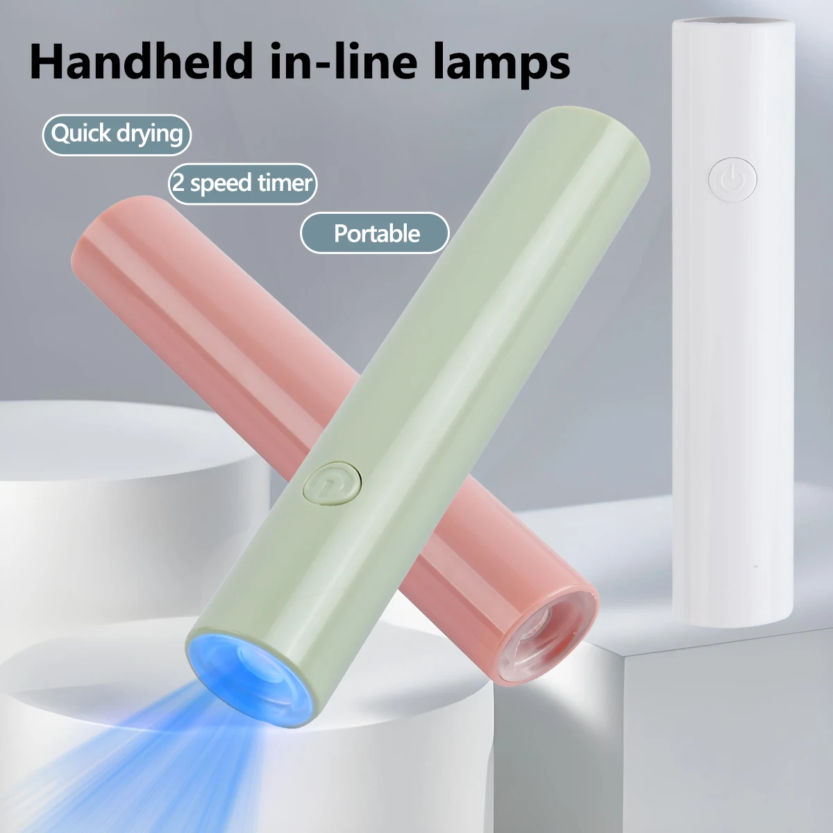 مصباح أظافر LED محمول يعمل بمنفذ USB، علاج سريع، ضوء UV محمول للأظافر، مجفف أظافر USB مع شاشة LED، أدوات تزيين الأظافر