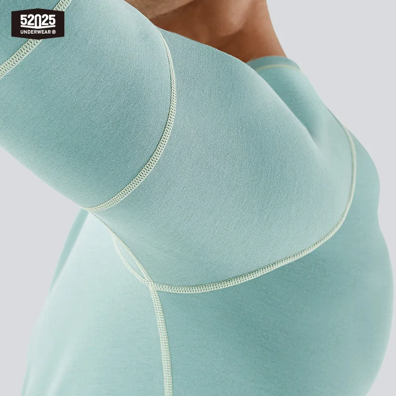 52025 Thermal Underwear with Merino Wool Warm Long Johns Thermal Set Soft Fleece Premium Thermal Base Layer Winter