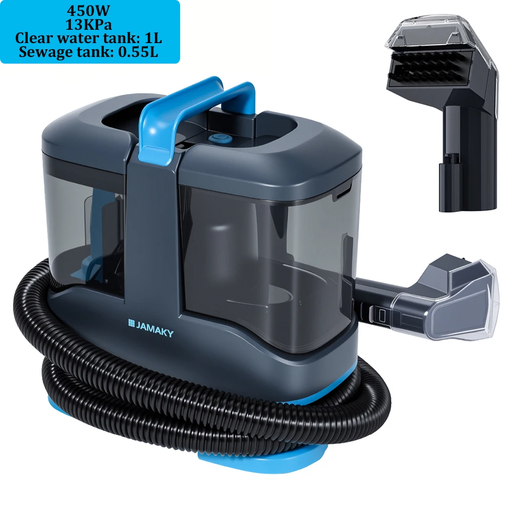 750W 15KPa Teppichreiniger Tragbarer Handstaubsauger Integrierte Sprüh- und Saugfunktion Reinigungsgerät für Auto Sofa Teppich Tierhaare