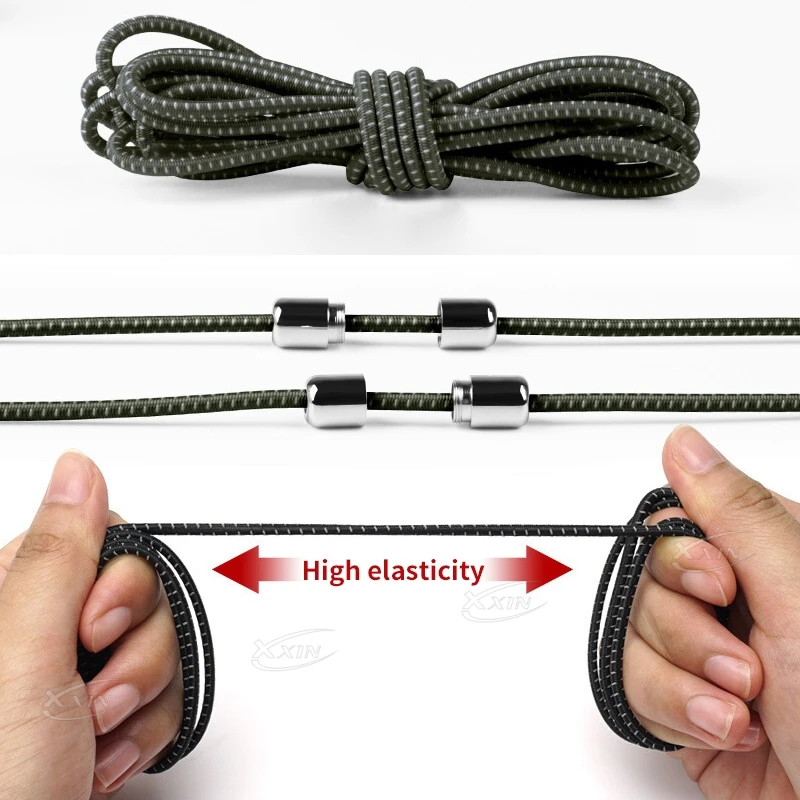 【Xxin】No Tie Shoelaces men and women adults and children sport Locking lazy Shoe Laces Elastic Shoelace for Shoestrings 22 color