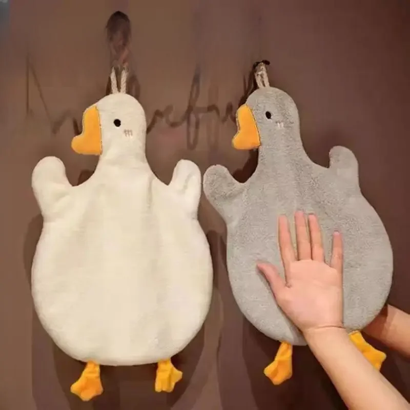 Ręcznik do rąk Cartoon Goose Kuchnia Łazienka i Toaleta Ręcznik do rąk Typ wiszący z super absorpcją wody Szybkie suszenie To jest trudne — zdjęcie 2