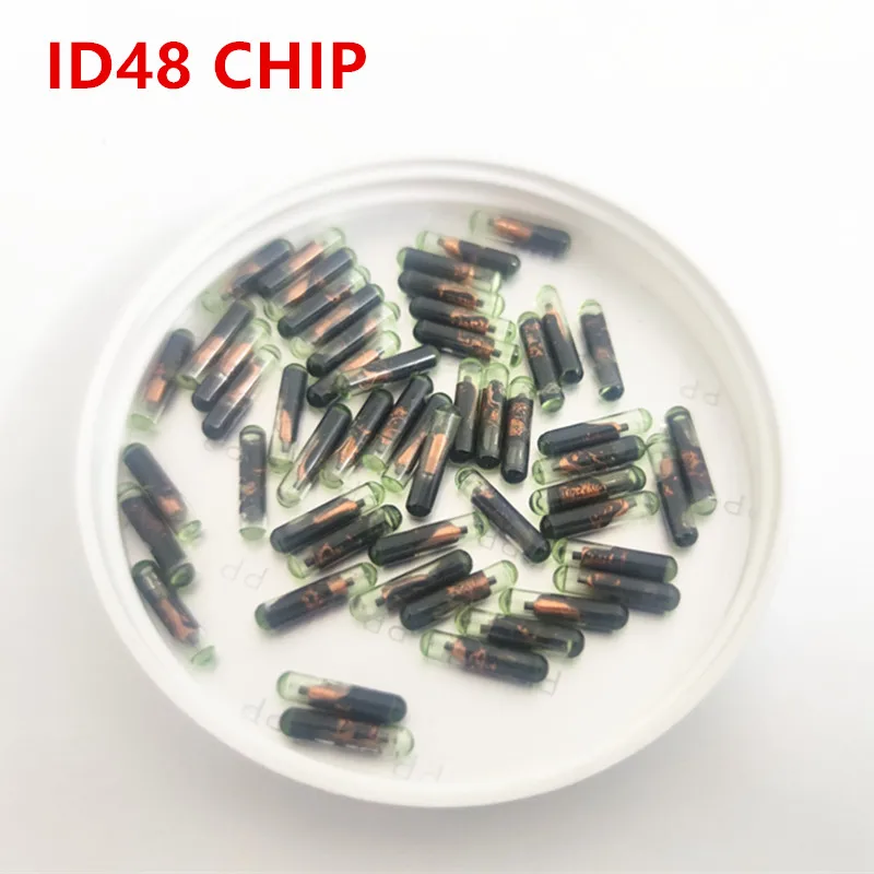 20 pz ID48 CHIP id 48 blank aftermaket transponder chip ID48 super glass CHIP per VW AUDI FIAT KEY