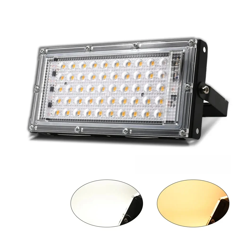 Światło halogenowe LED AC 220V 240V 50W IP65 wodoodporny odkryty projektor ogrodowy oświetlenie reflektor reflektor LED reflektor kinkiet — 2