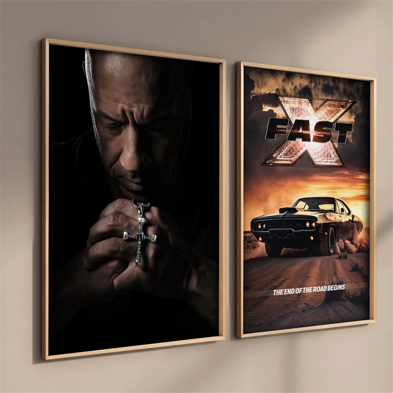 10 Fast X 2023 Movie Poster Fast & Furious 10 Poster Aesthetics  Films TV Canvas Painting for Wall Art Cars Gift Home Room Decor