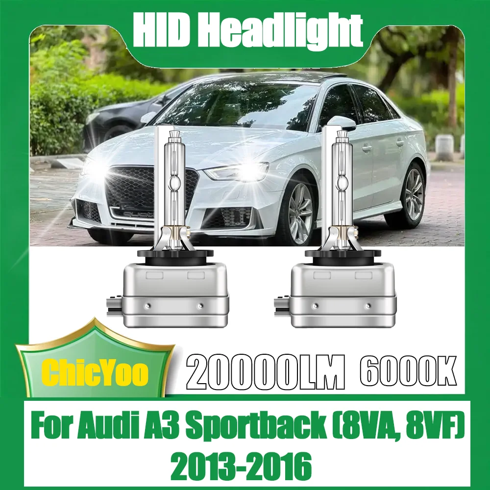 

2 шт. Plug And Play 20000LM HID ксеноновые фары 12 В автомобильные фары D3S ксеноновые лампы 6000K для Audi A3 Sportback (8VA, 8VF) 2013-2016
