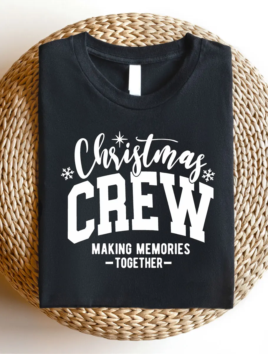 Christmas Crew Shirt, Family Christmas T-Shirt, Holiday Short Sleeve Tee, Xmas Crew Gathering Gift Idea