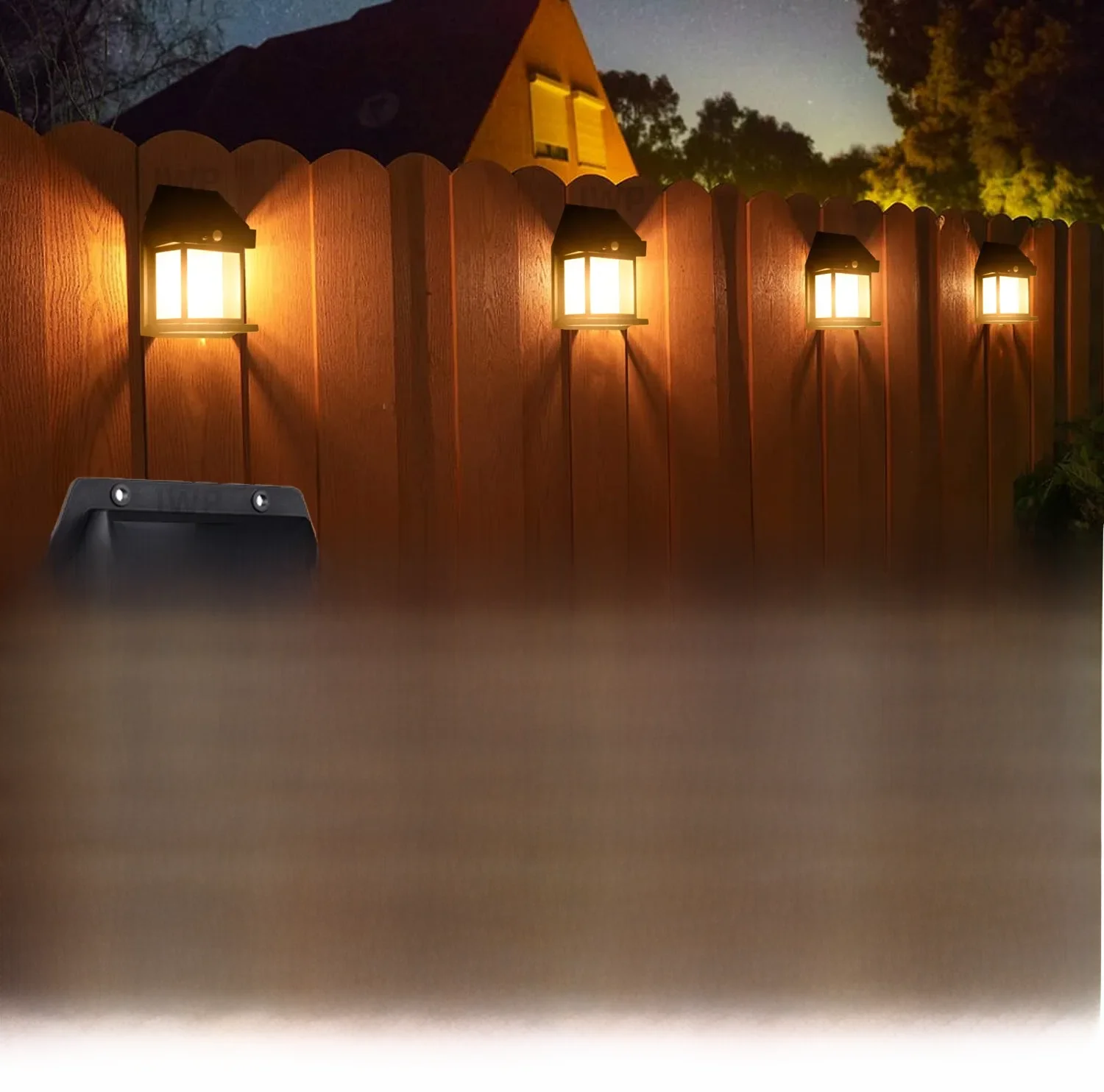 Solar Wall Light Tungsten Waterproof Wireless Motion Sensor Security Lamps Dusk to Dawn Exterior Lighting for Patio Porch Garage