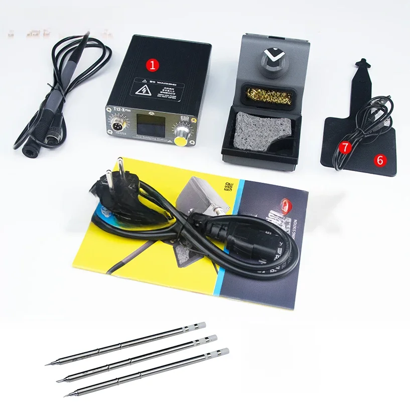 OSS T12-X PLUS Soldeerstation Elektronische Soldeerbout Met T12 Tips Voor PCB Reparatie Telefoon Board Lassen Reparatie Tools - afbeelding 2