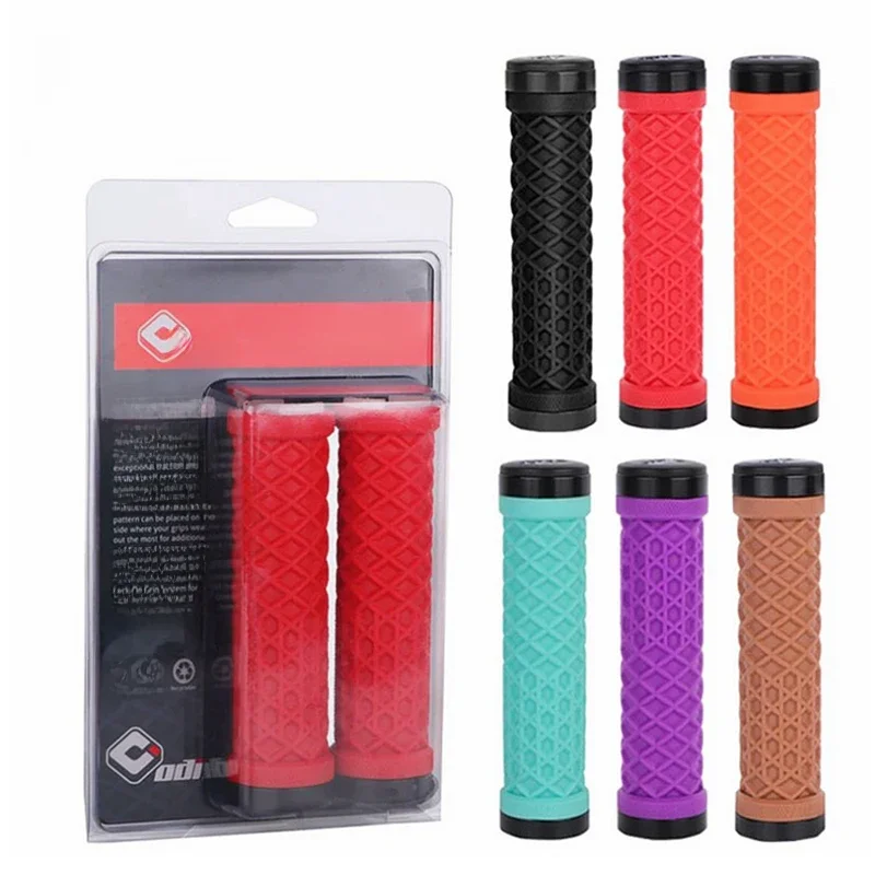 AliExpress ODI Van Bicycle Handlebar Grips sillicone Lock-On Anti-slip Shock Absorption MTB Double Lock Ring for BMX Folding Bike Parts