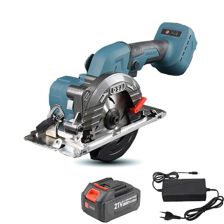 5 Inch 125 MM Borstelloze Cirkelzaag Compacte Elektrische Zaag Hout Metaal Keramische Tegels Cutter Power Tool Voor Makita 21 V Batterij