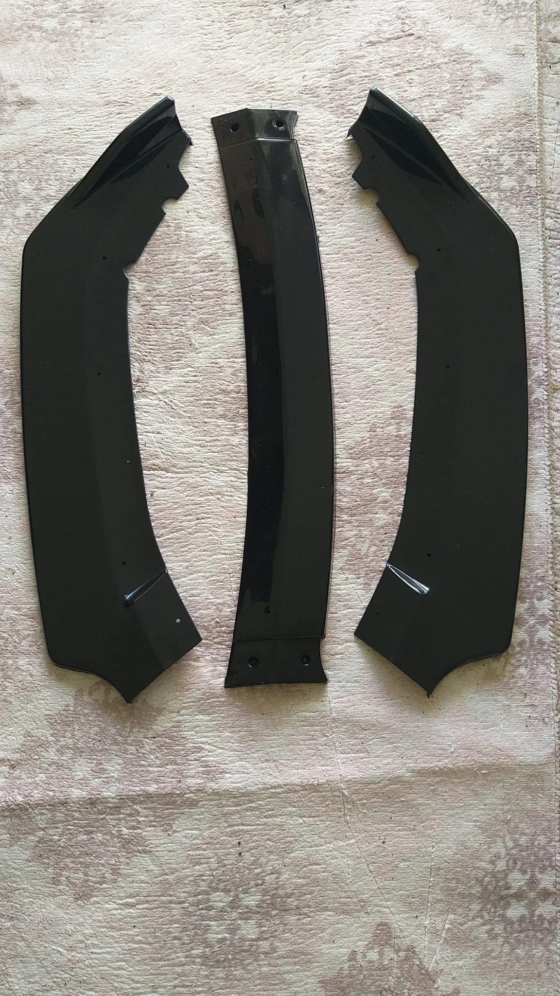 For Peugeot 407 Front Bumper Attachment Lip 2004-2010 Piano Glossy Black Splitter Diffuser Universal Spoiler Bumper