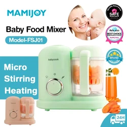 MAMIJOY Baby Food Maker Supplementary Food Cooker Baby Food Processor Kids Food Mill Steaming Stirring Warming Cooking Machine